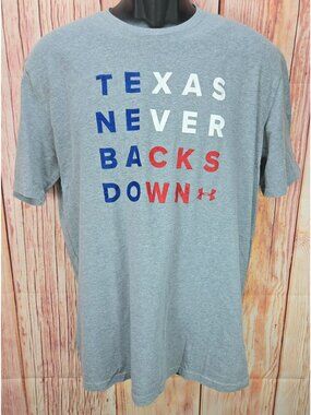 Under Armour 'Texas Never Backs Down' T-Shirt Medium
